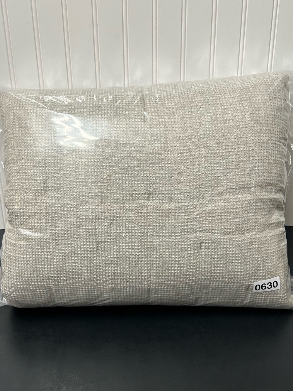 Pottery Barn European Flax Linen Waffle Quilt